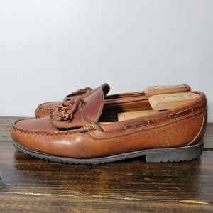 Allen Edmonds NASHUA Men's Dress‎ Shoes Tasseled Loafers Brown Size 12D